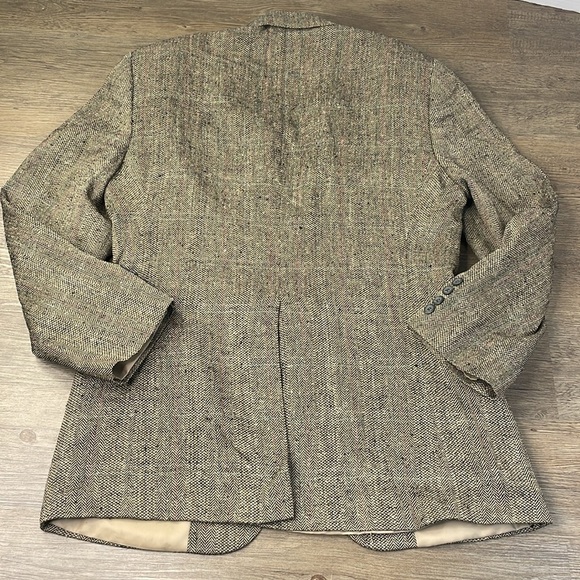 Vintage Foreman & Clark Men’s Tweed Brown Sport Coat, Suit Jacket, size 42R - Picture 7 of 10